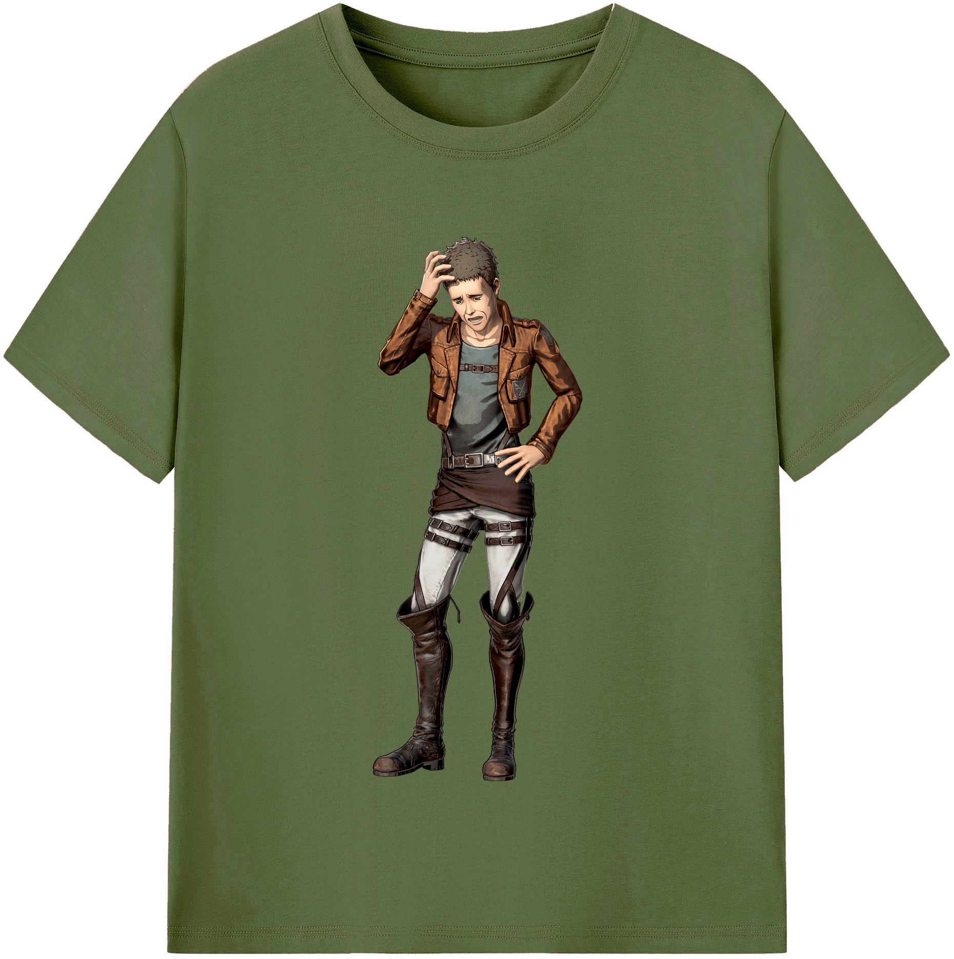 （画像用） 進撃の巨人 Attack on Titan 綿100％半袖Tシャツ（フロントプリント）